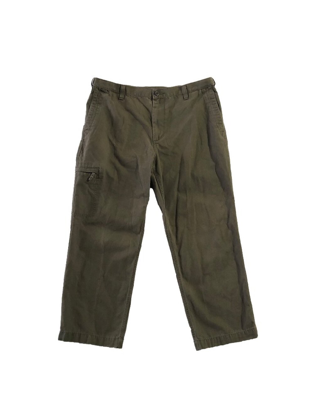 Dockers Pants Mens Waist 36 Green Canvas D3 Classic Utility Cargo Pocket - Picture 1 of 7